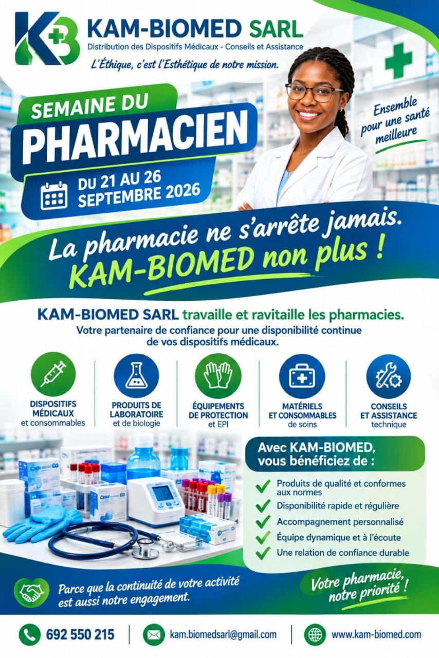 KAM-BIOMED SARL aux côtés des pharmaciens à l’occasion de la Semaine du Pharmacien 2026